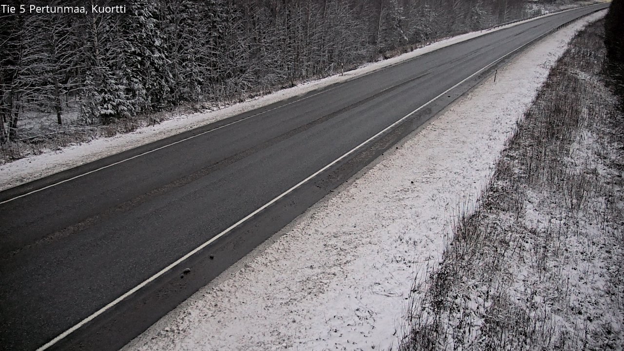 Weather Camera Image Väg 5 Pertunmaa, Kuortti, Pertunmaa, Etelä-Savo