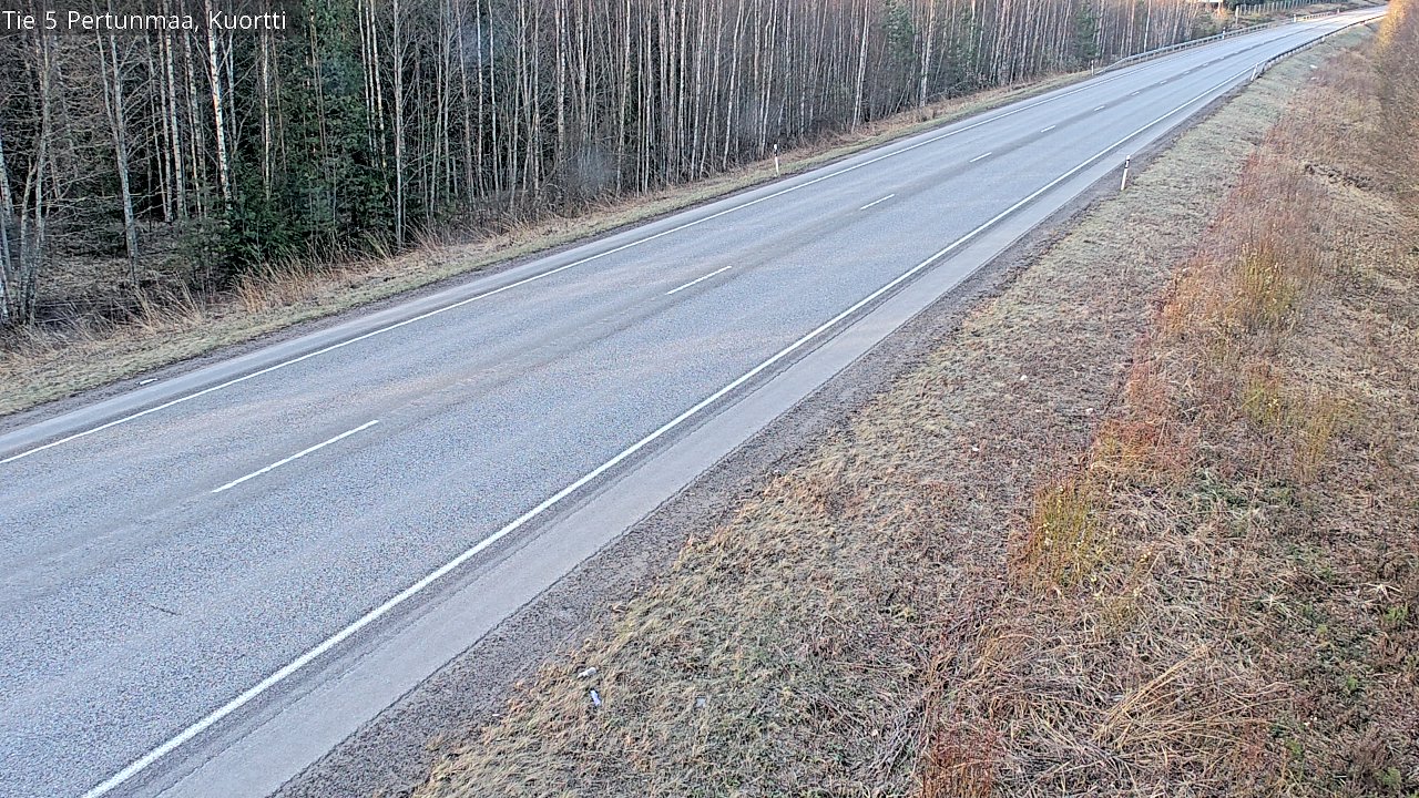 Weather Camera Image Road 5 Pertunmaa, Kuortti, Pertunmaa, Etelä-Savo