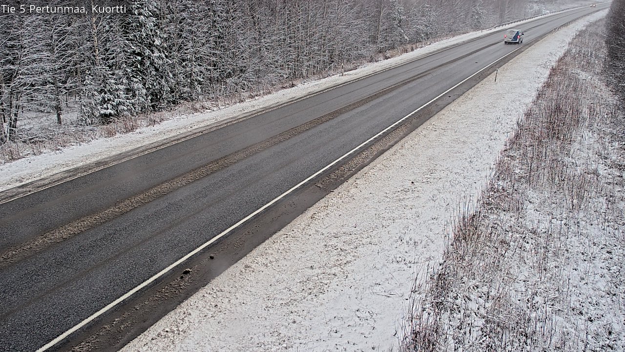 Weather Camera Image Väg 5 Pertunmaa, Kuortti, Pertunmaa, Etelä-Savo