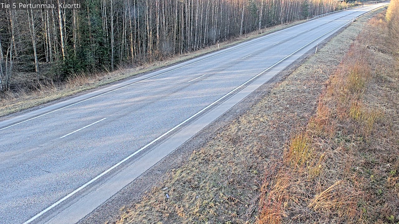 Weather Camera Image Road 5 Pertunmaa, Kuortti, Pertunmaa, Etelä-Savo