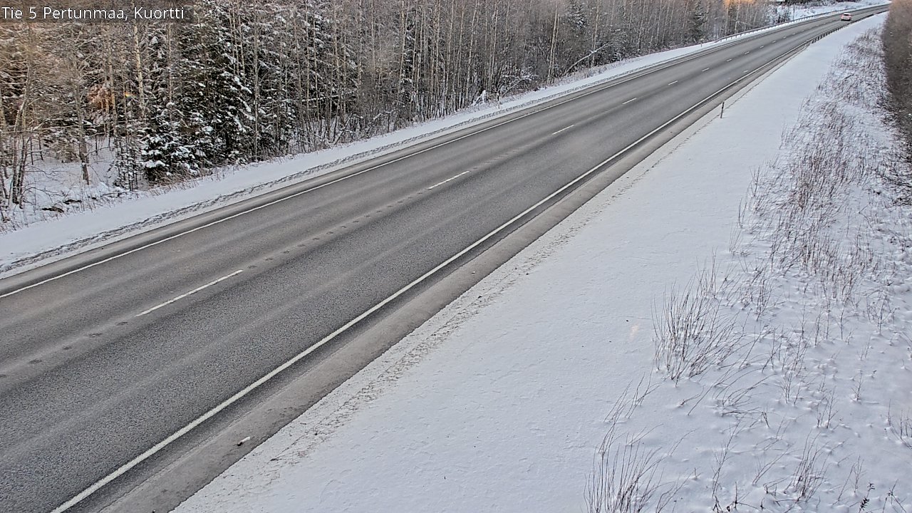 Weather Camera Image Road 5 Pertunmaa, Kuortti, Pertunmaa, Etelä-Savo