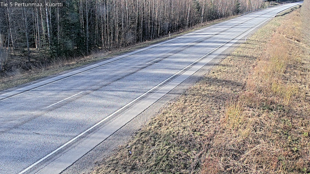 Weather Camera Image Väg 5 Pertunmaa, Kuortti, Pertunmaa, Etelä-Savo