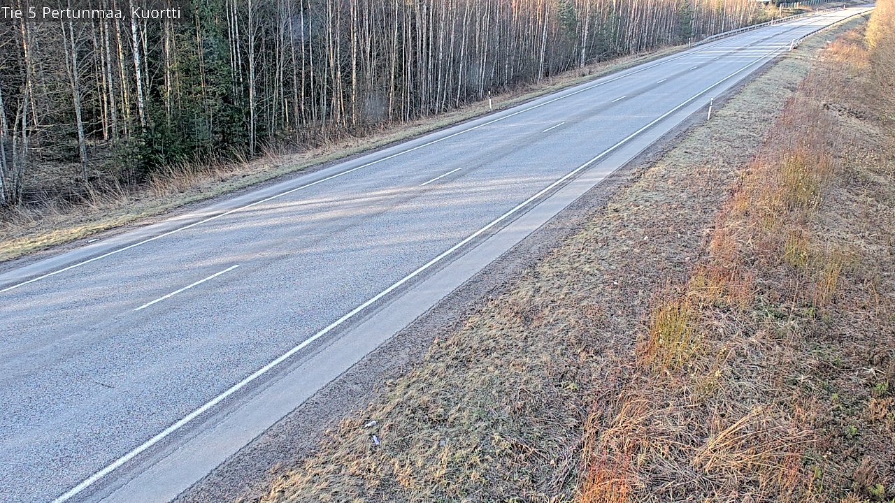 Weather Camera Image Road 5 Pertunmaa, Kuortti, Pertunmaa, Etelä-Savo