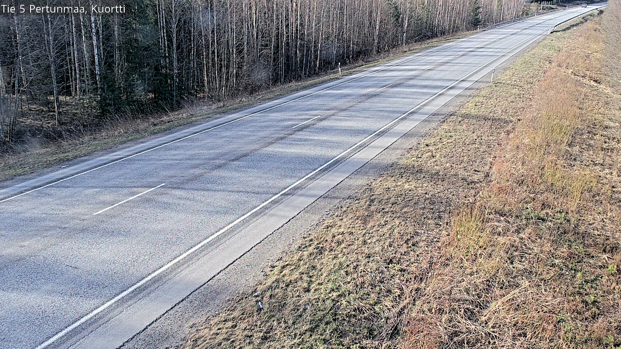 Weather Camera Image Väg 5 Pertunmaa, Kuortti, Pertunmaa, Etelä-Savo