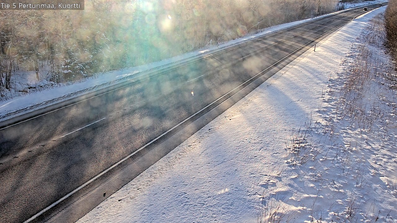 Weather Camera Image Road 5 Pertunmaa, Kuortti, Pertunmaa, Etelä-Savo