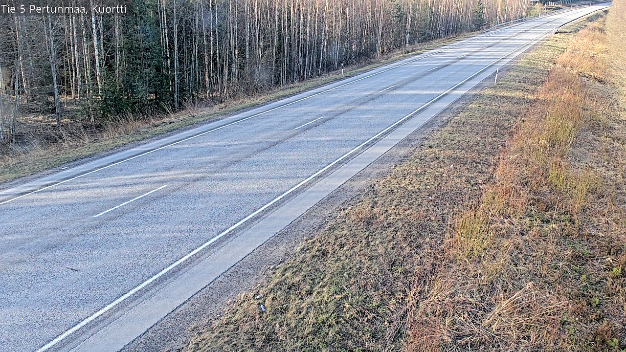 Weather Camera Image Väg 5 Pertunmaa, Kuortti, Pertunmaa, Etelä-Savo