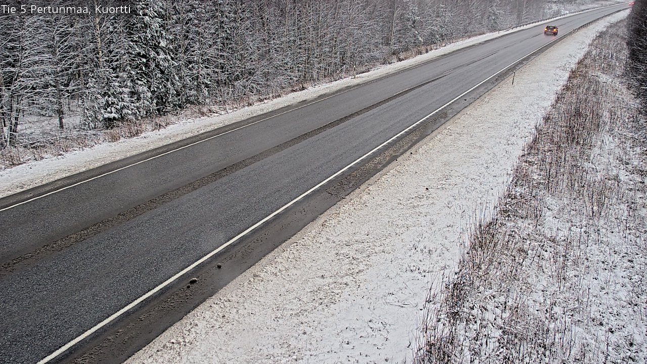 Weather Camera Image Väg 5 Pertunmaa, Kuortti, Pertunmaa, Etelä-Savo