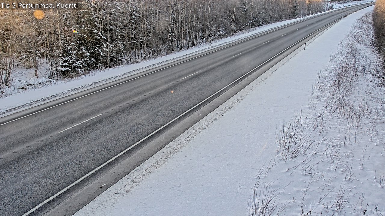 Weather Camera Image Road 5 Pertunmaa, Kuortti, Pertunmaa, Etelä-Savo