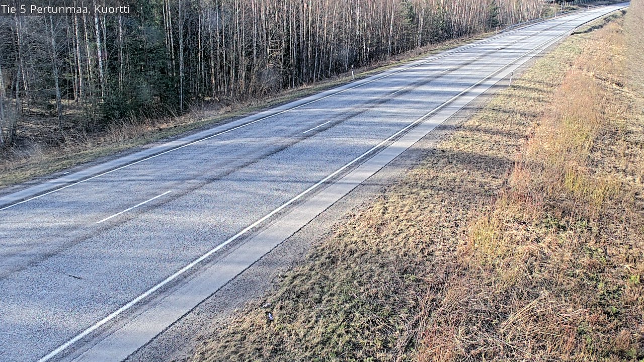 Weather Camera Image Väg 5 Pertunmaa, Kuortti, Pertunmaa, Etelä-Savo