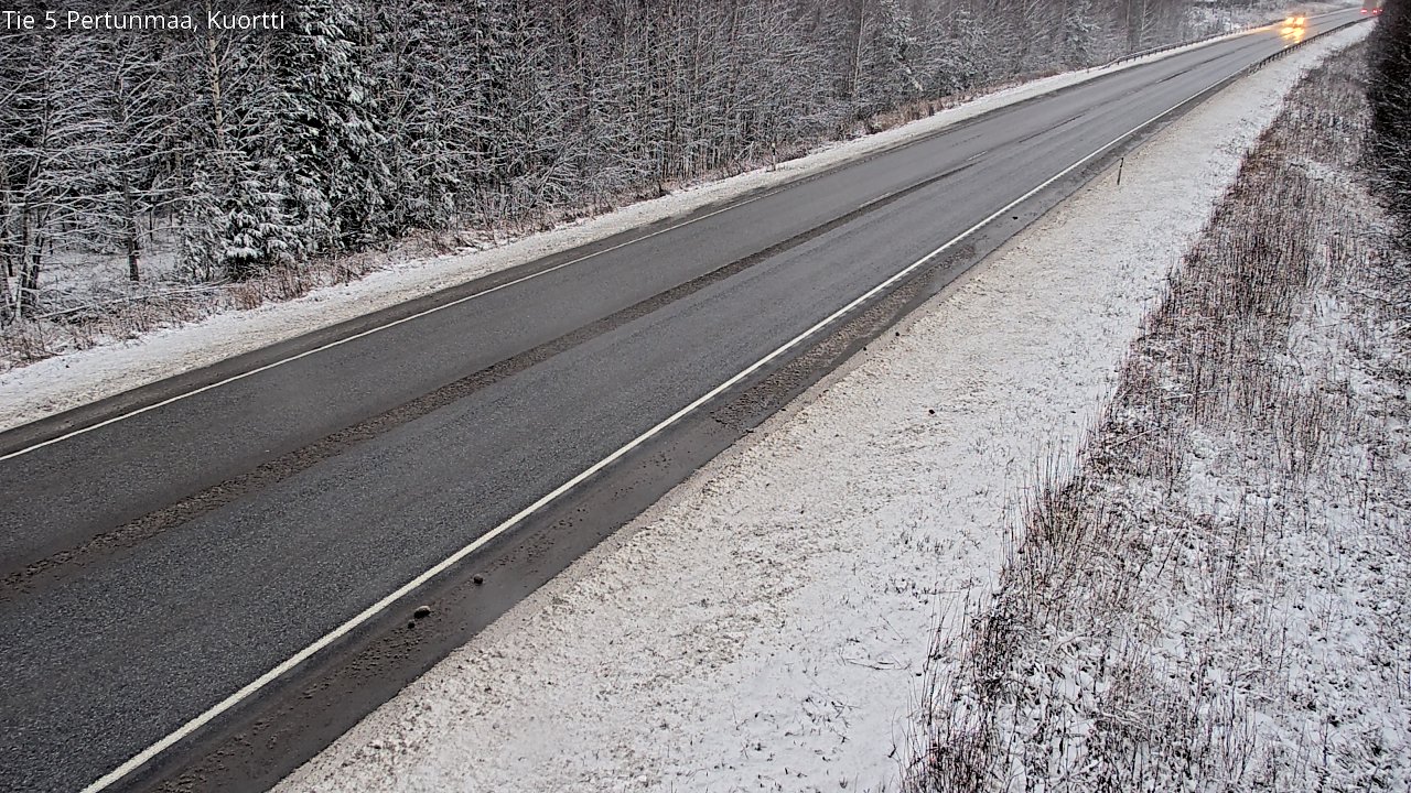 Weather Camera Image Väg 5 Pertunmaa, Kuortti, Pertunmaa, Etelä-Savo