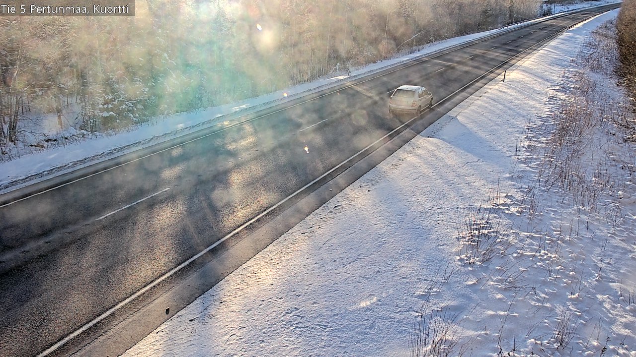 Weather Camera Image Road 5 Pertunmaa, Kuortti, Pertunmaa, Etelä-Savo