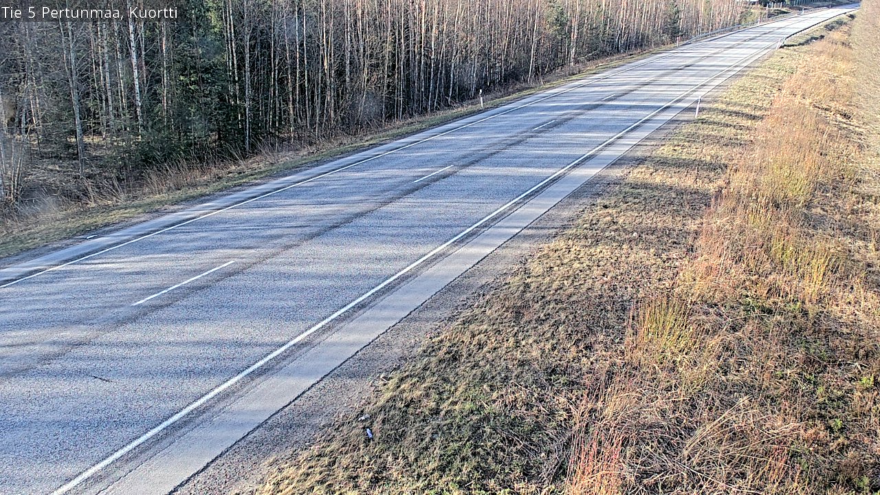 Weather Camera Image Väg 5 Pertunmaa, Kuortti, Pertunmaa, Etelä-Savo