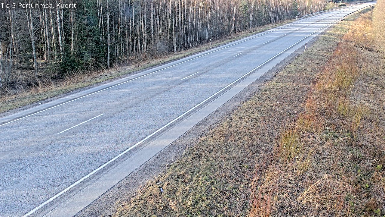Weather Camera Image Väg 5 Pertunmaa, Kuortti, Pertunmaa, Etelä-Savo