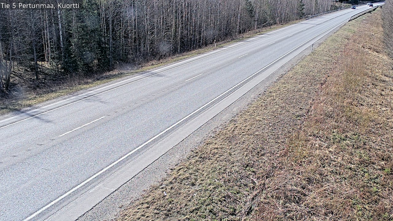 Weather Camera Image Väg 5 Pertunmaa, Kuortti, Pertunmaa, Etelä-Savo
