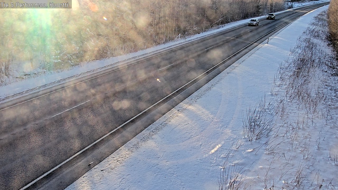 Weather Camera Image Road 5 Pertunmaa, Kuortti, Pertunmaa, Etelä-Savo