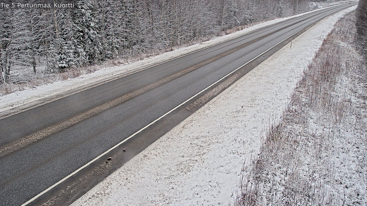 Weather Camera Image Väg 5 Pertunmaa, Kuortti, Pertunmaa, Etelä-Savo