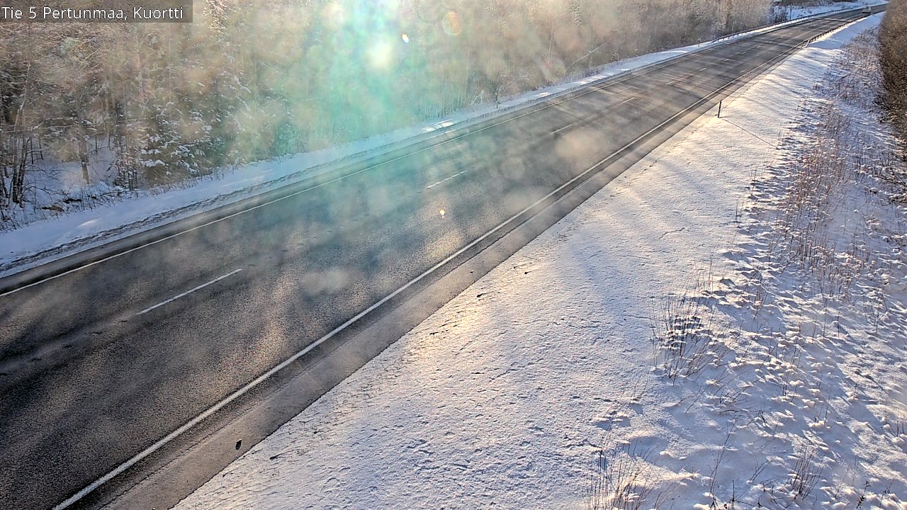 Weather Camera Image Road 5 Pertunmaa, Kuortti, Pertunmaa, Etelä-Savo