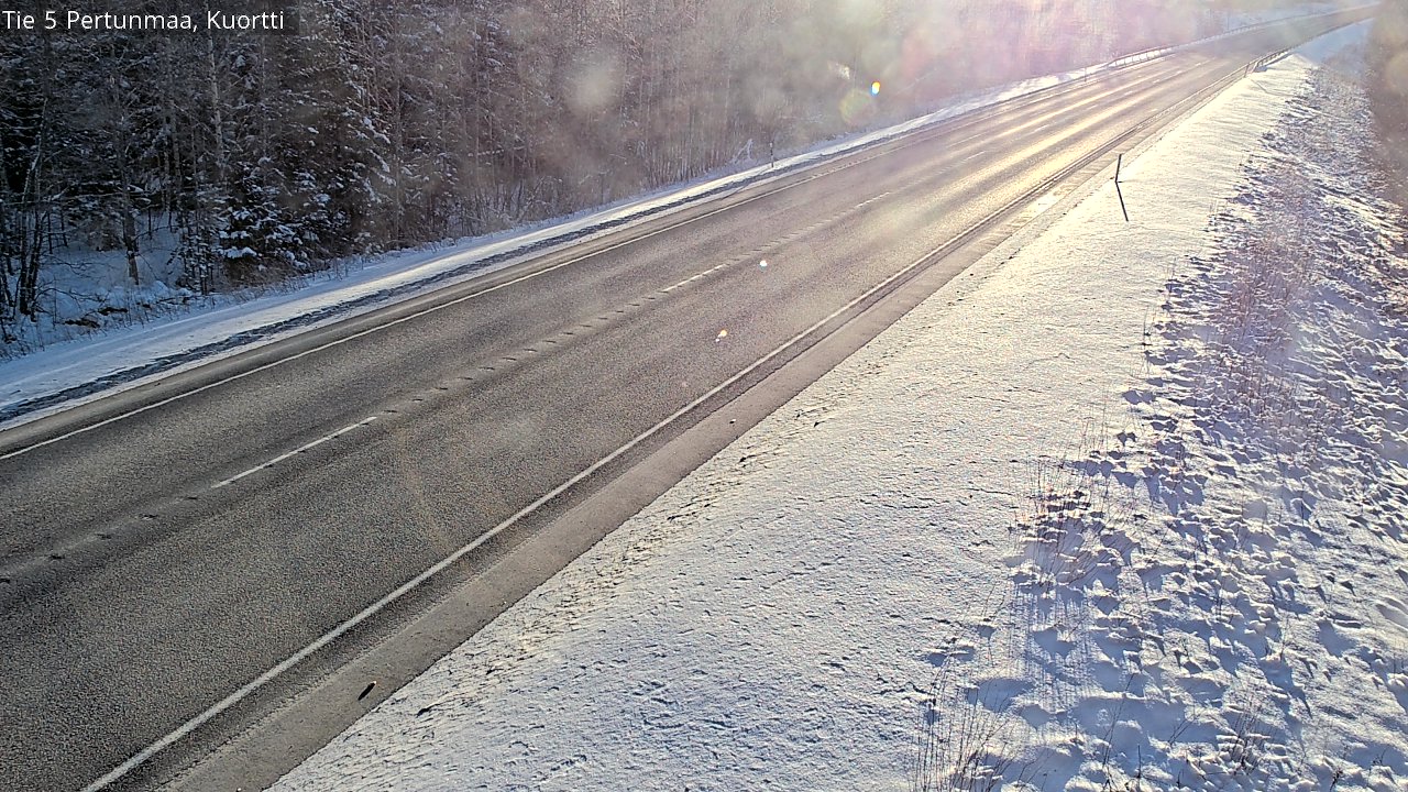 Weather Camera Image Road 5 Pertunmaa, Kuortti, Pertunmaa, Etelä-Savo