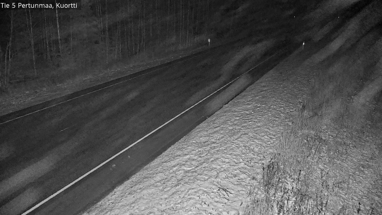 Weather Camera Image Väg 5 Pertunmaa, Kuortti, Pertunmaa, Etelä-Savo