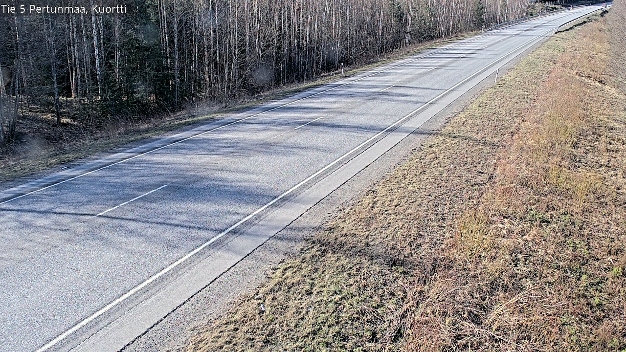 Weather Camera Image Väg 5 Pertunmaa, Kuortti, Pertunmaa, Etelä-Savo