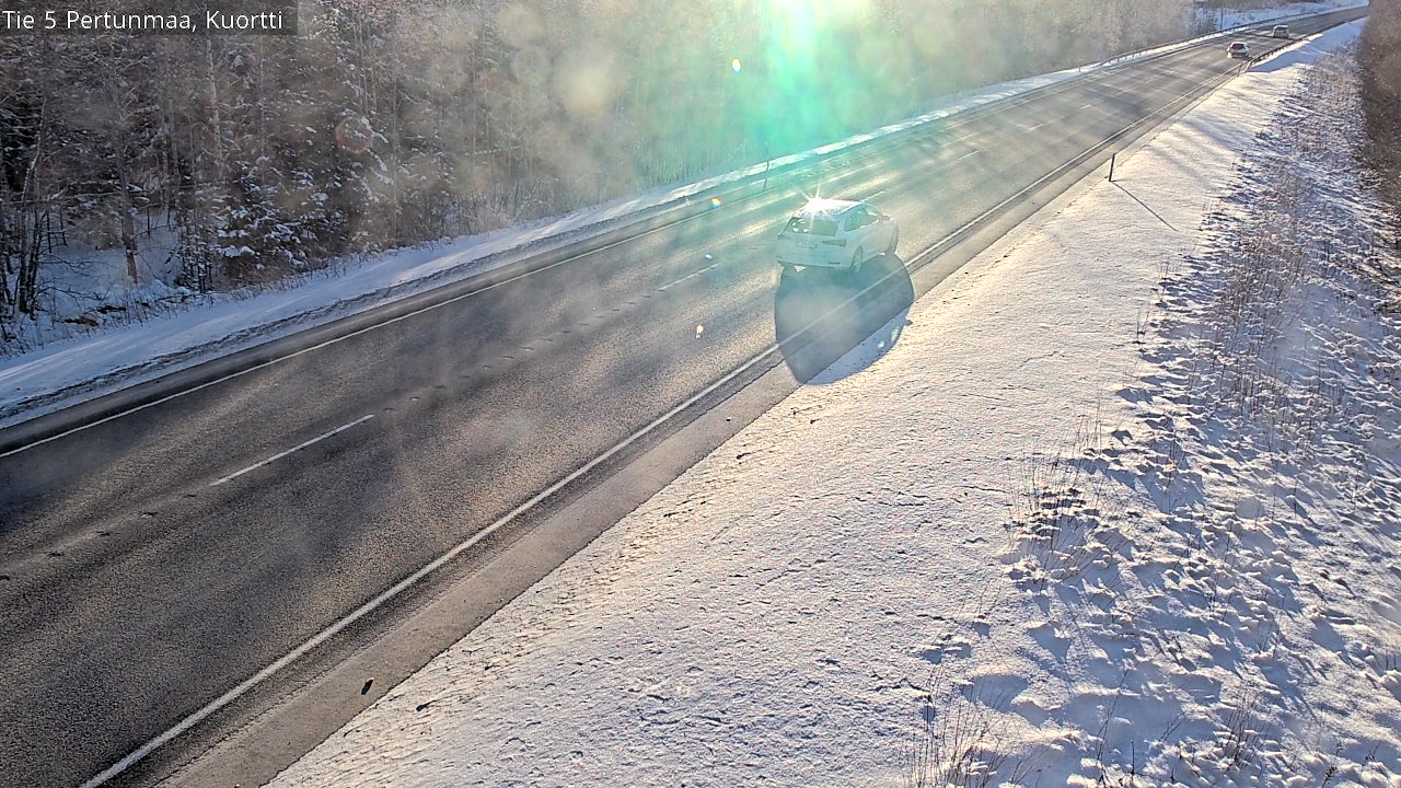 Weather Camera Image Road 5 Pertunmaa, Kuortti, Pertunmaa, Etelä-Savo