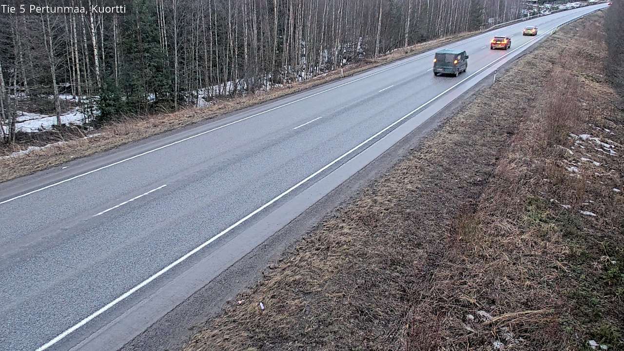 Weather Camera Image Road 5 Pertunmaa, Kuortti, Pertunmaa, Etelä-Savo
