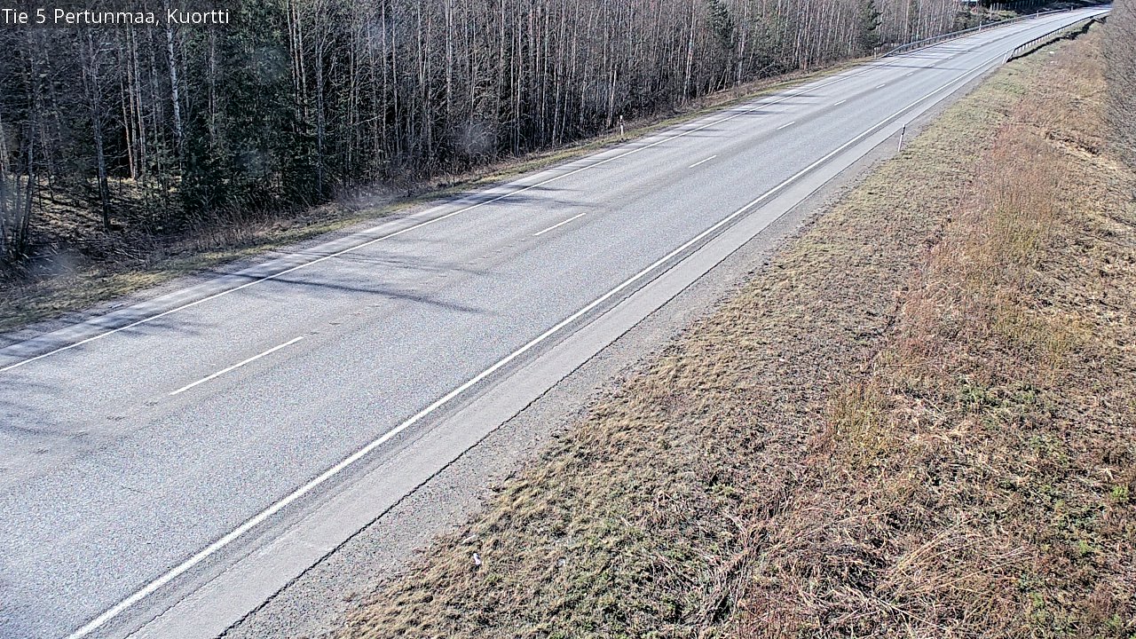 Weather Camera Image Väg 5 Pertunmaa, Kuortti, Pertunmaa, Etelä-Savo