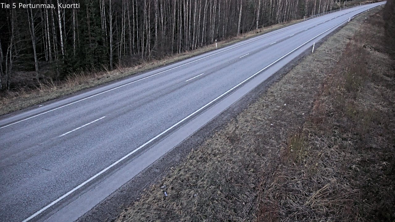 Weather Camera Image Road 5 Pertunmaa, Kuortti, Pertunmaa, Etelä-Savo