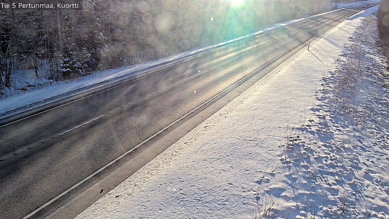 Weather Camera Image Road 5 Pertunmaa, Kuortti, Pertunmaa, Etelä-Savo