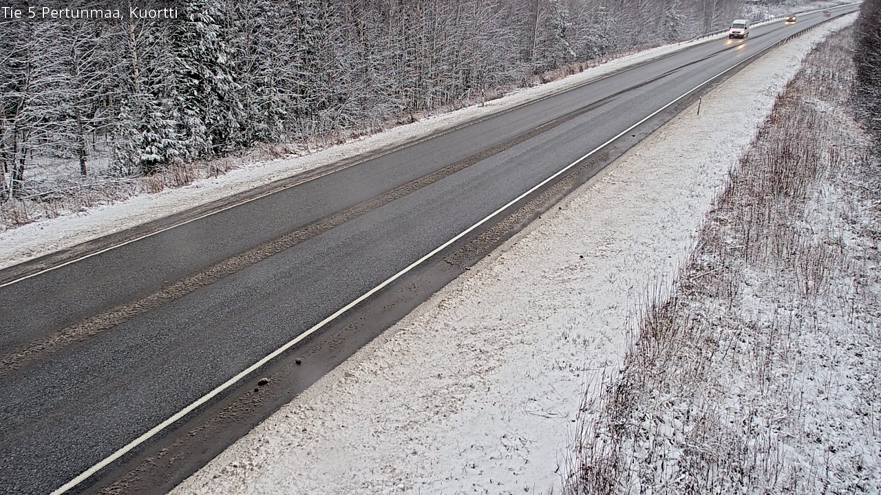 Weather Camera Image Väg 5 Pertunmaa, Kuortti, Pertunmaa, Etelä-Savo