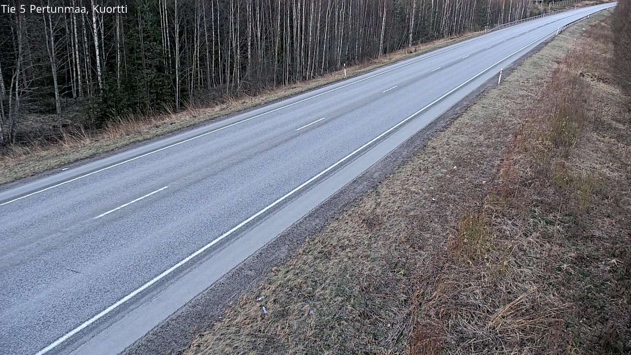 Weather Camera Image Road 5 Pertunmaa, Kuortti, Pertunmaa, Etelä-Savo
