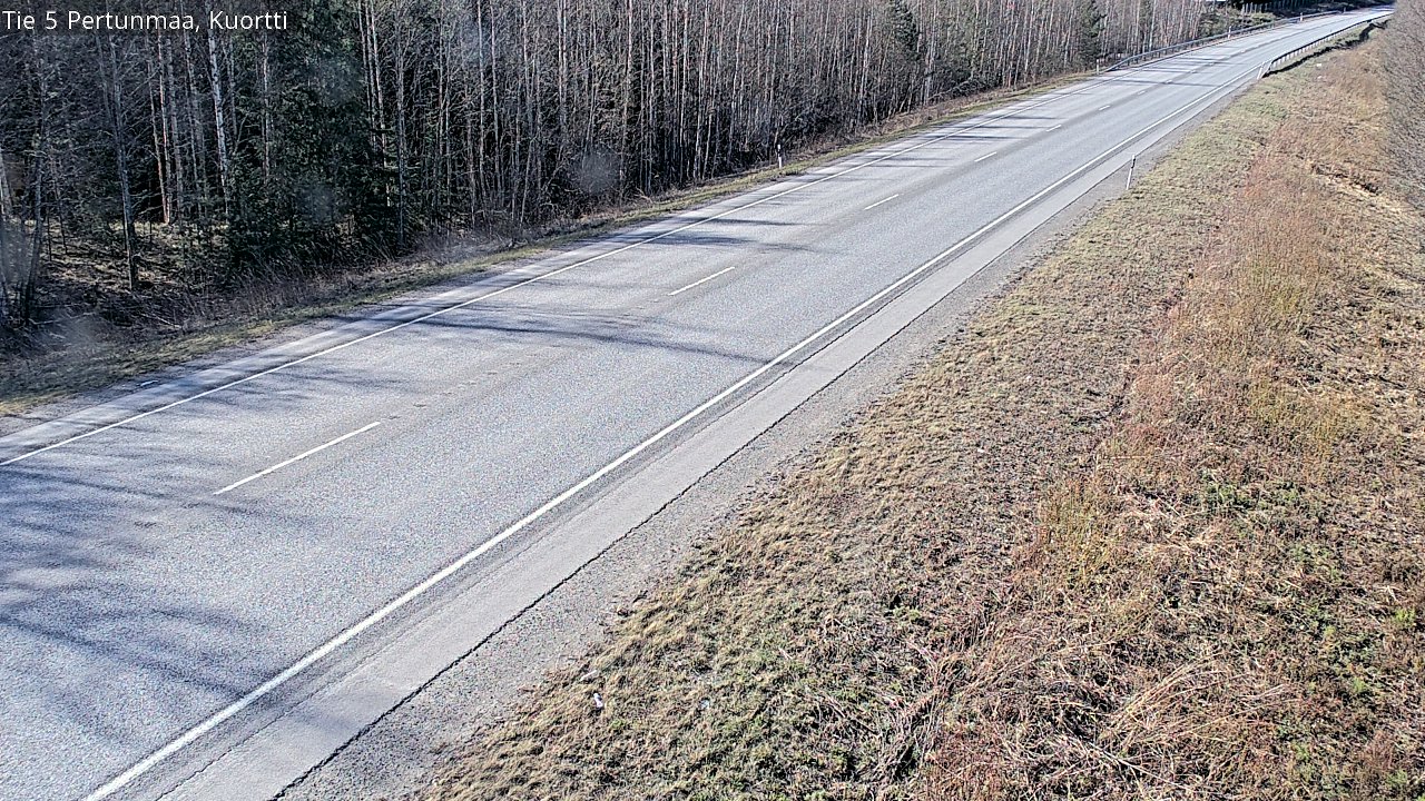 Weather Camera Image Väg 5 Pertunmaa, Kuortti, Pertunmaa, Etelä-Savo