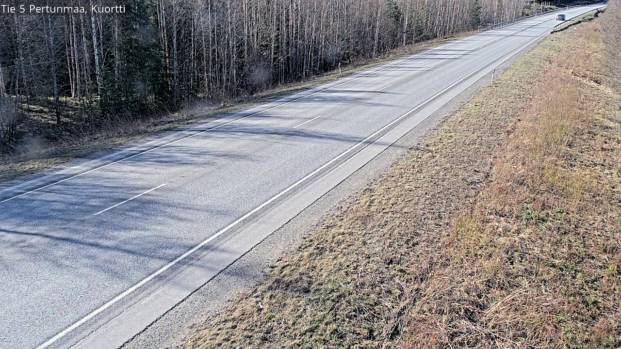 Weather Camera Image Väg 5 Pertunmaa, Kuortti, Pertunmaa, Etelä-Savo