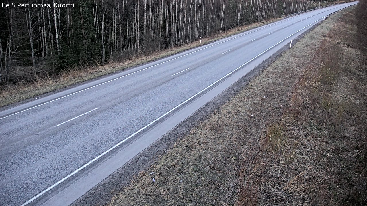 Weather Camera Image Road 5 Pertunmaa, Kuortti, Pertunmaa, Etelä-Savo