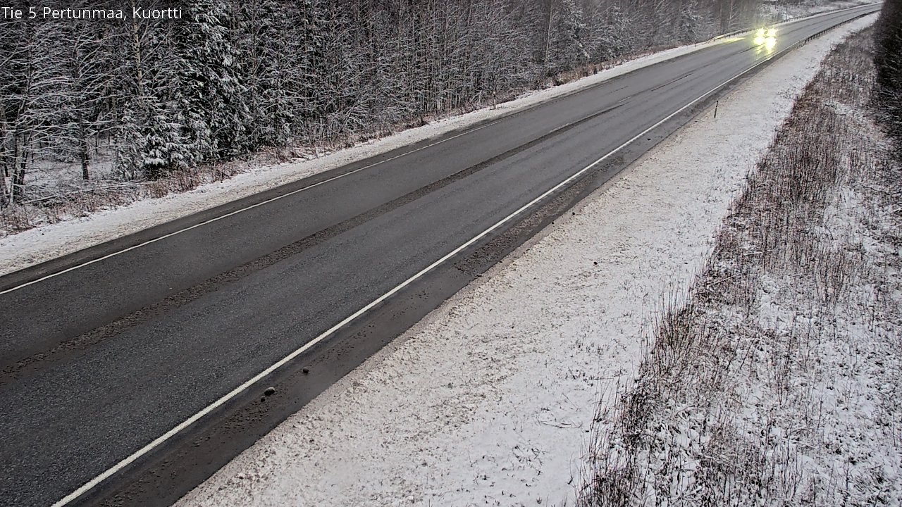 Weather Camera Image Väg 5 Pertunmaa, Kuortti, Pertunmaa, Etelä-Savo