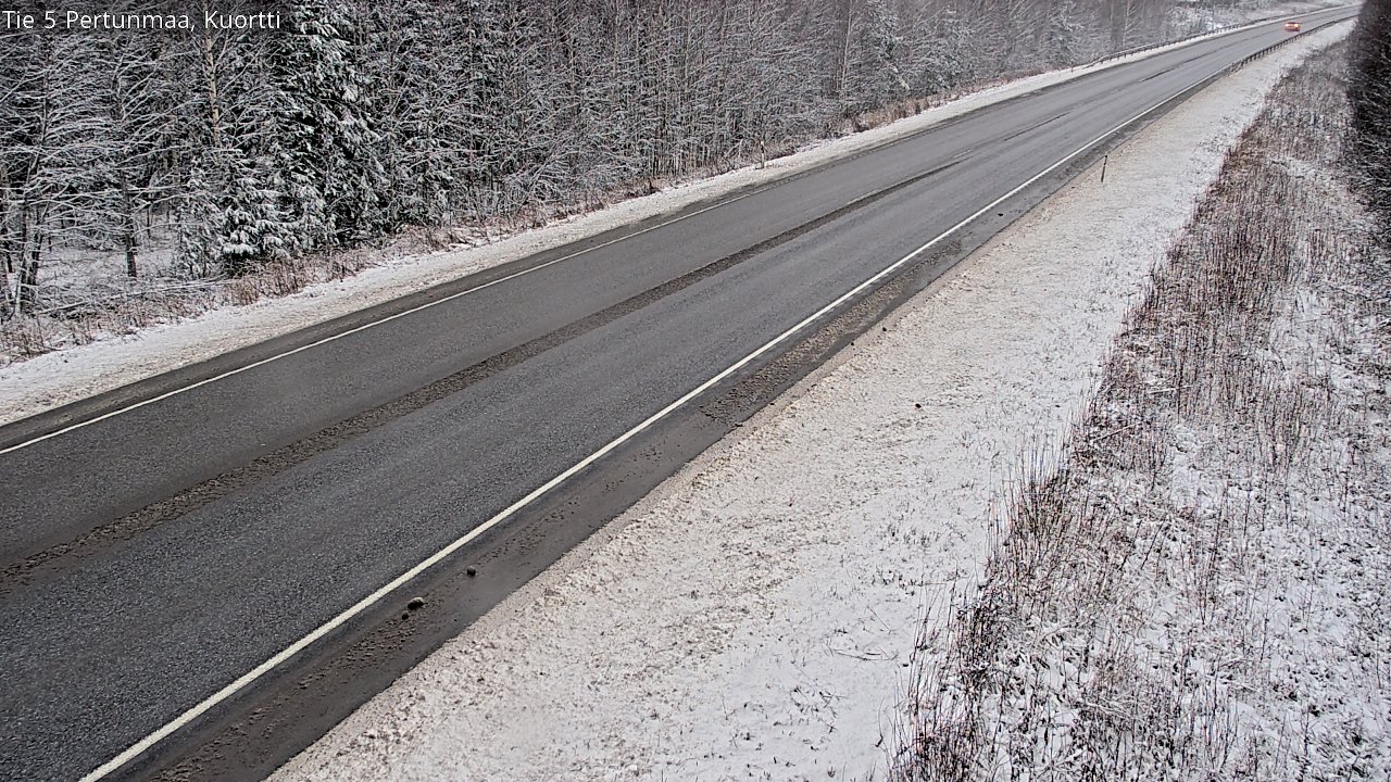 Weather Camera Image Väg 5 Pertunmaa, Kuortti, Pertunmaa, Etelä-Savo