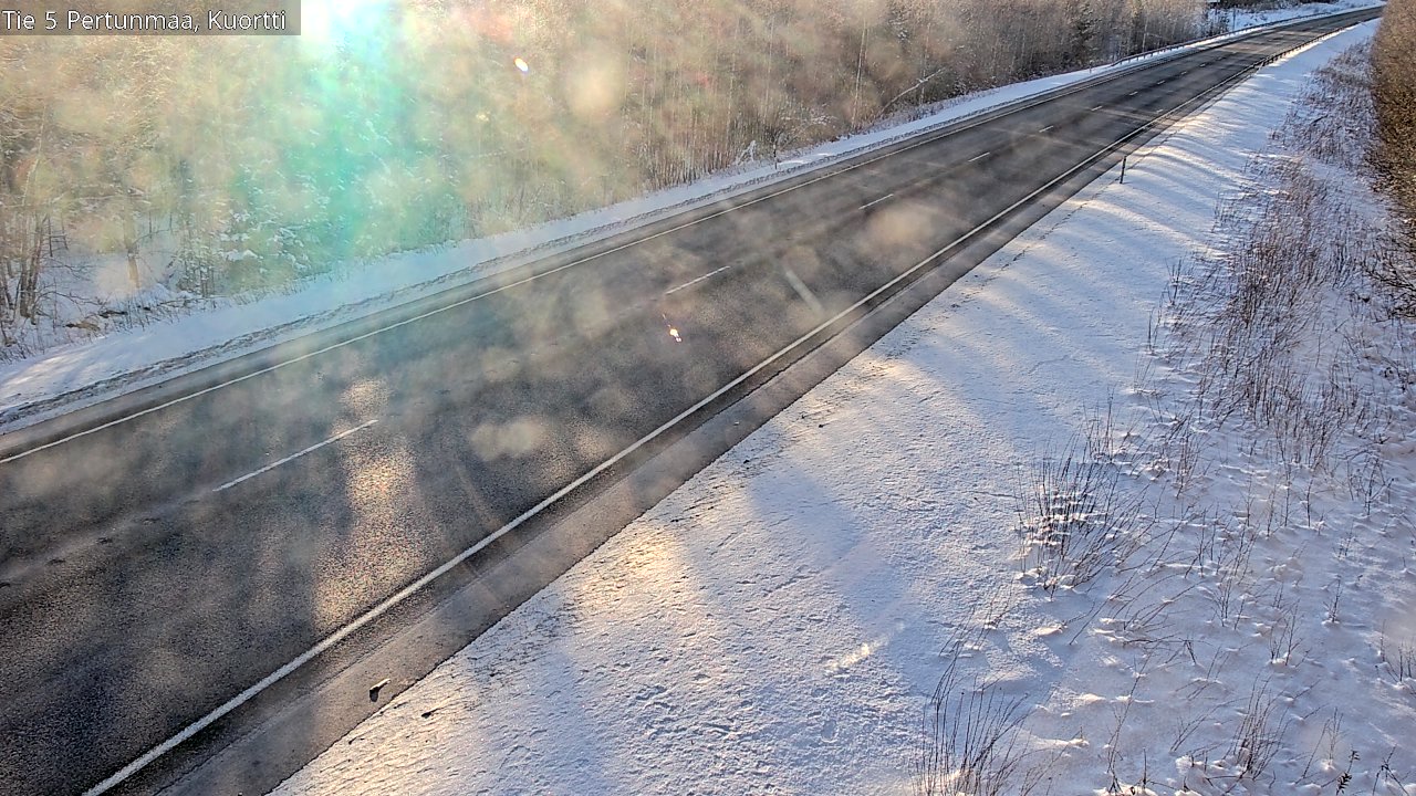 Weather Camera Image Road 5 Pertunmaa, Kuortti, Pertunmaa, Etelä-Savo
