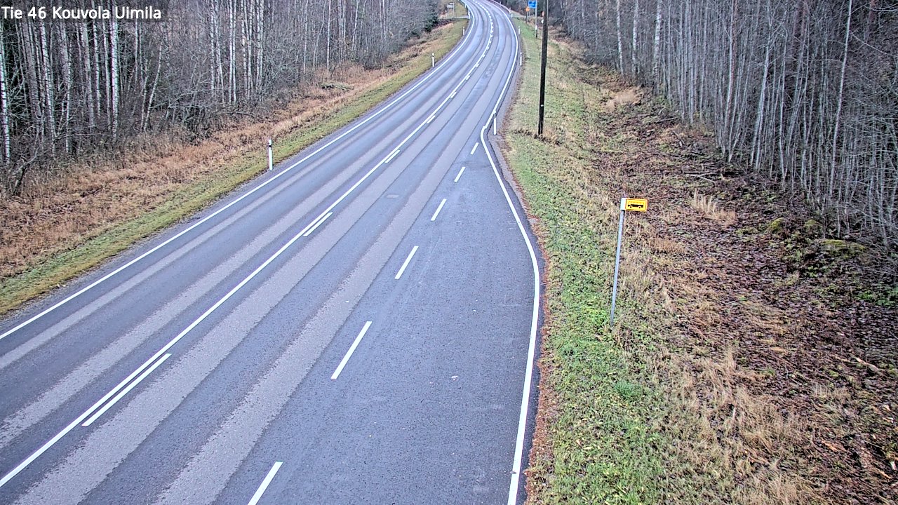 Weather Camera Image Väg 46 Kouvola, Uimila, Kouvola, Kymenlaakso
