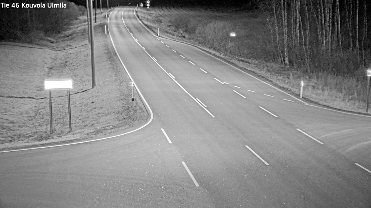 Weather Camera Image Väg 46 Kouvola, Uimila, Kouvola, Kymenlaakso