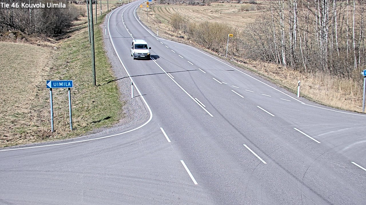Weather Camera Image Väg 46 Kouvola, Uimila, Kouvola, Kymenlaakso