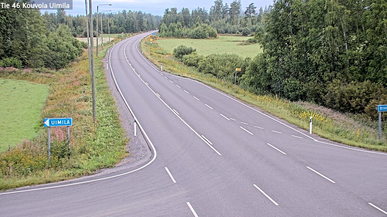 Weather Camera Image Road 46 Kouvola, Uimila, Kouvola, Kymenlaakso