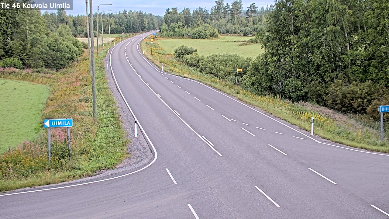Weather Camera Image Road 46 Kouvola, Uimila, Kouvola, Kymenlaakso