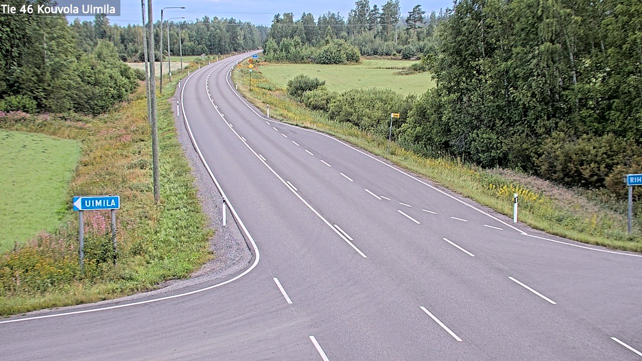Weather Camera Image Road 46 Kouvola, Uimila, Kouvola, Kymenlaakso