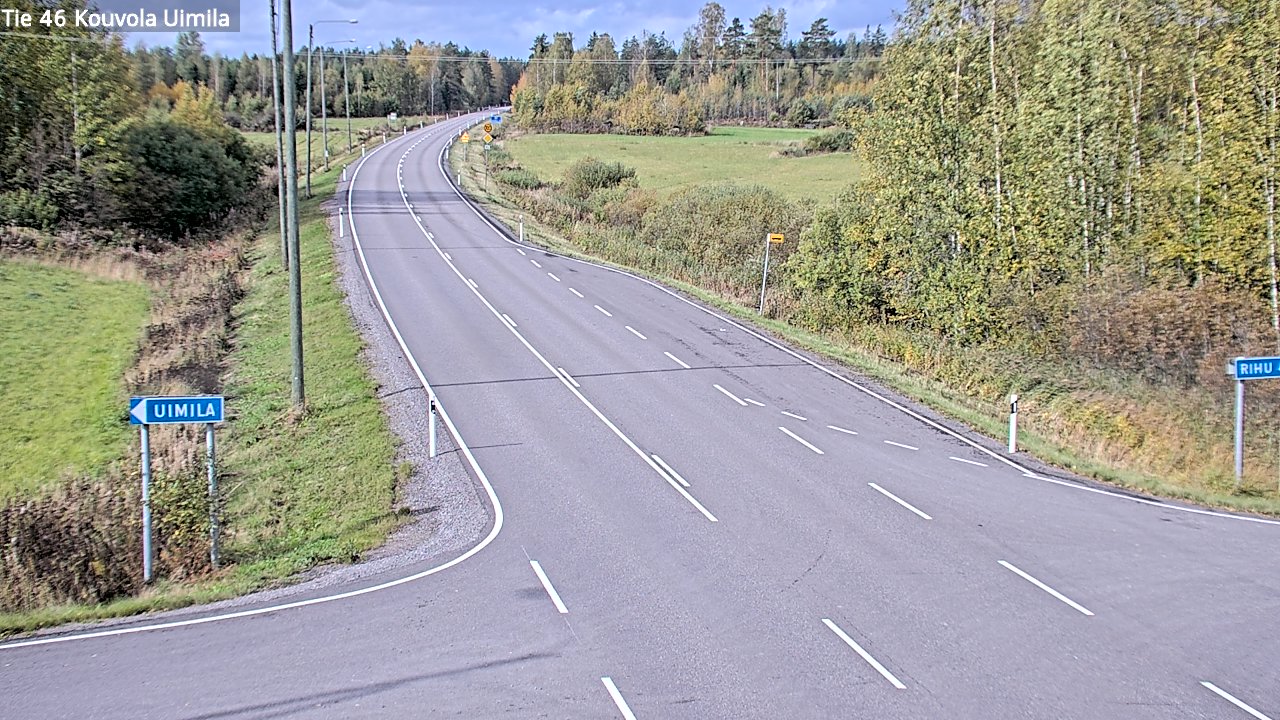 Weather Camera Image Road 46 Kouvola, Uimila, Kouvola, Kymenlaakso