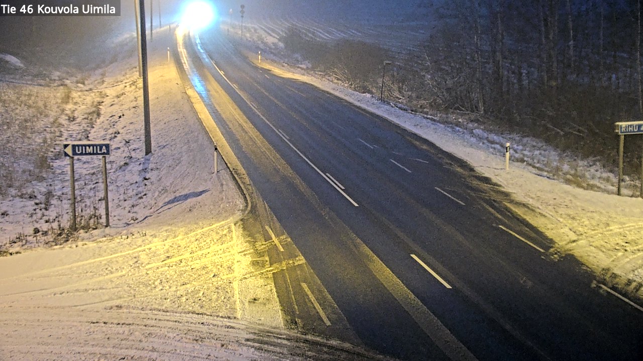 Weather Camera Image Väg 46 Kouvola, Uimila, Kouvola, Kymenlaakso
