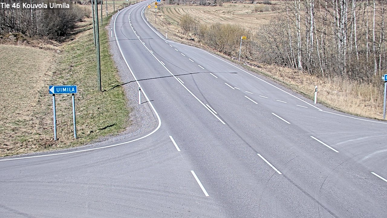 Weather Camera Image Väg 46 Kouvola, Uimila, Kouvola, Kymenlaakso
