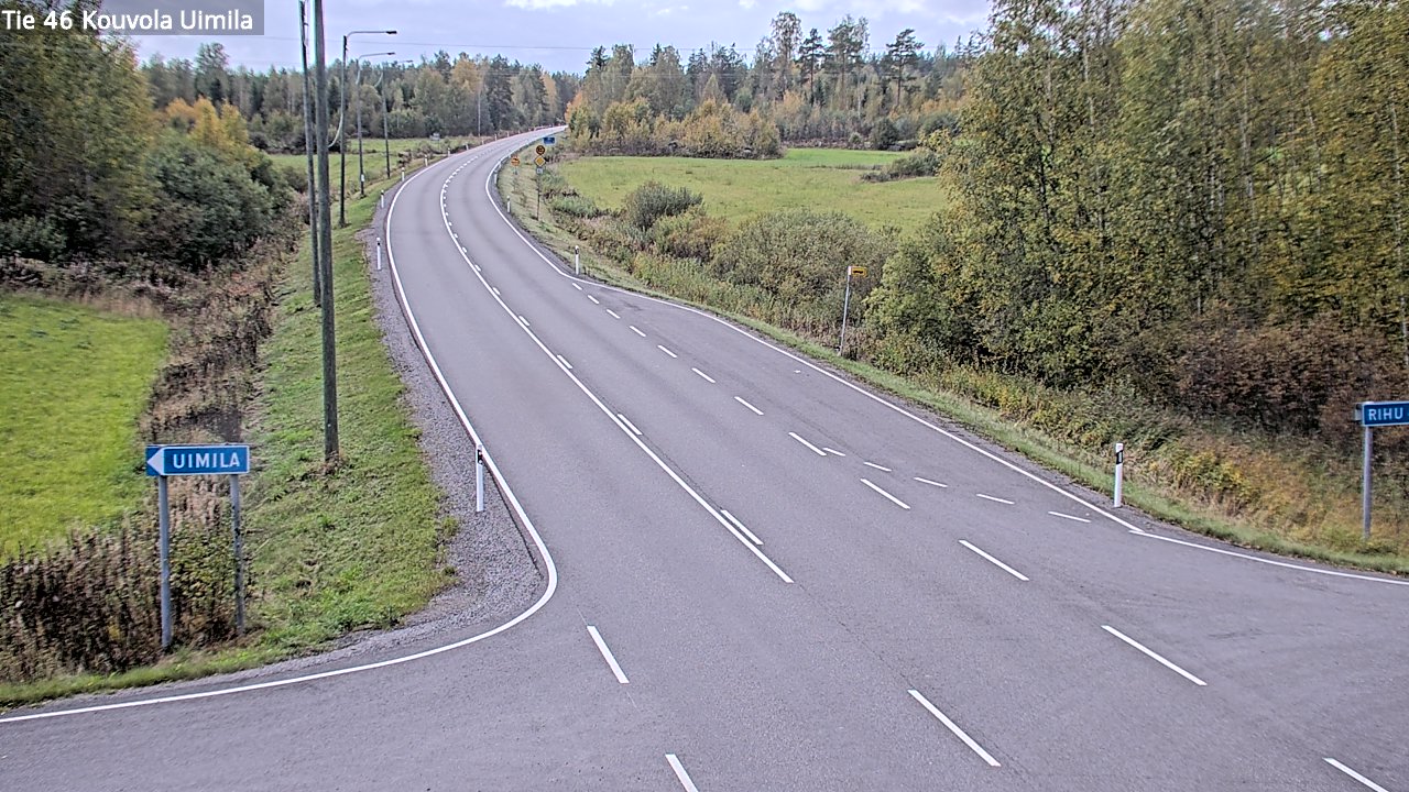 Weather Camera Image Road 46 Kouvola, Uimila, Kouvola, Kymenlaakso