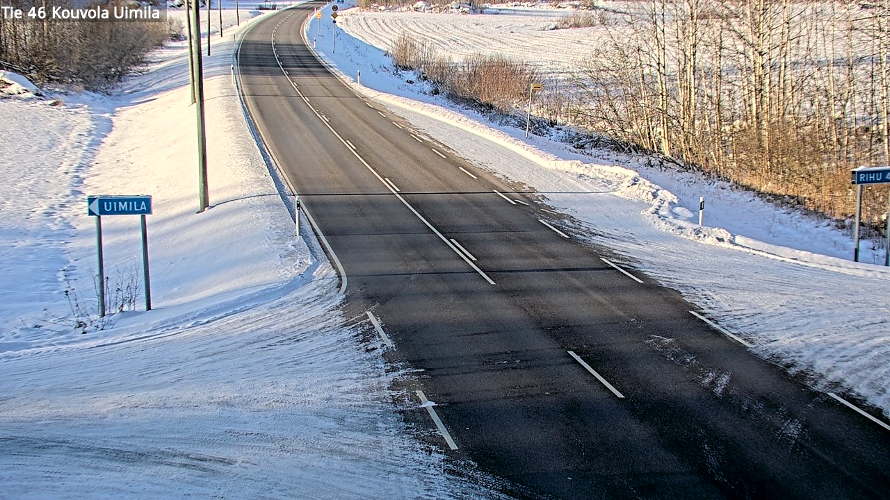 Weather Camera Image Road 46 Kouvola, Uimila, Kouvola, Kymenlaakso