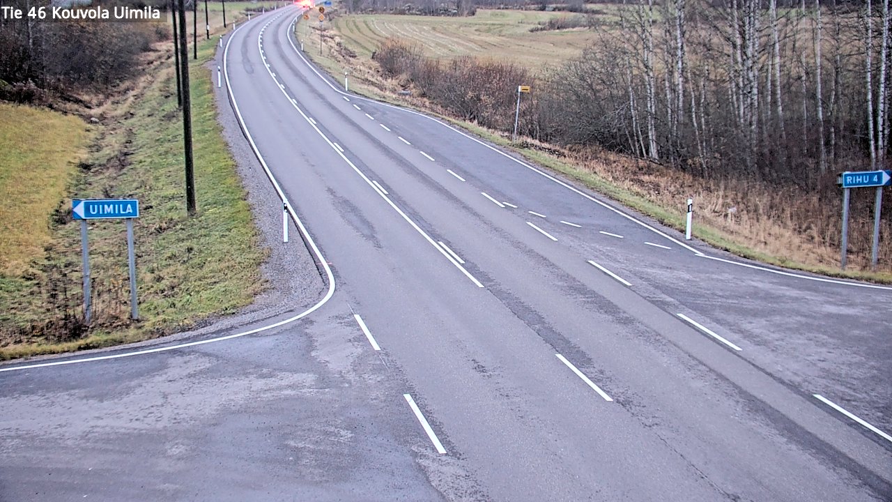 Weather Camera Image Road 46 Kouvola, Uimila, Kouvola, Kymenlaakso