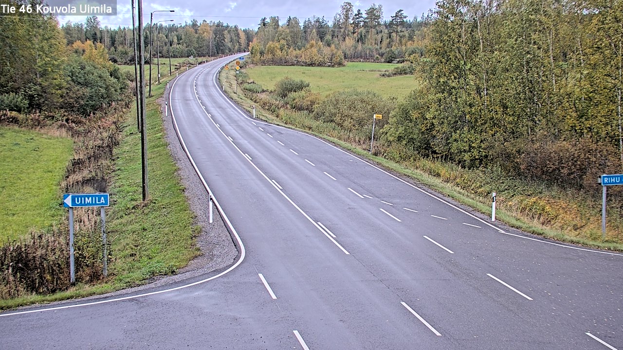 Weather Camera Image Road 46 Kouvola, Uimila, Kouvola, Kymenlaakso